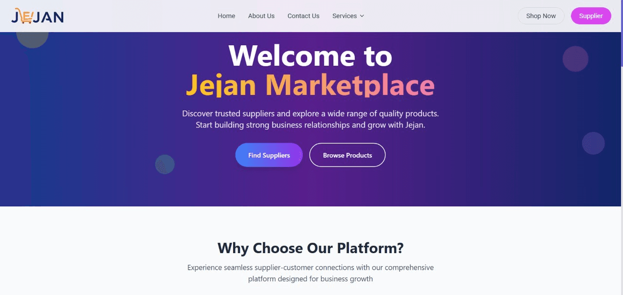 Jejan Digital Marketplace